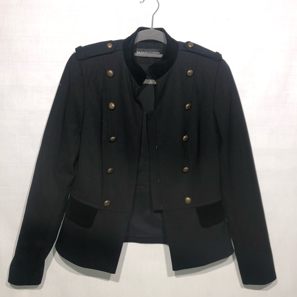 ☀️DANA BUCHMAN Black Blazer Button Down - Picture 1 of 5